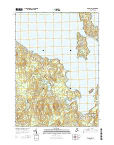 Sebago Lake 2014 topographic map thumbnail
