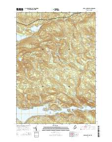 Sebec Lake East 2014 topographic map thumbnail