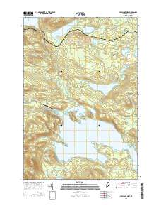 Sebec Lake West 2014 topographic map thumbnail