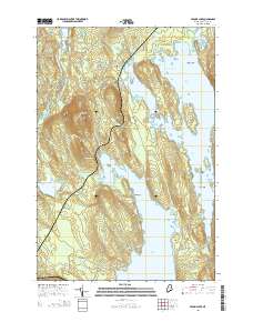Seboeis Lake 2014 topographic map thumbnail
