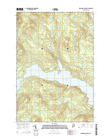 Seboomook Lake East 2014 topographic map thumbnail