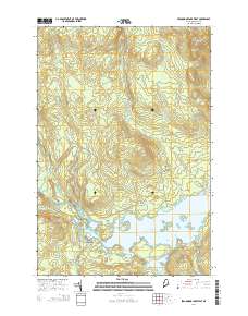 Seboomook Lake West 2014 topographic map thumbnail