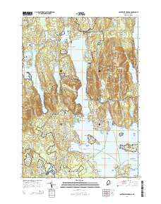 Southwest Harbor 2014 topographic map thumbnail