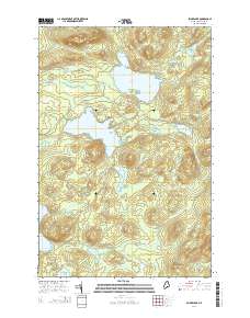 Spider Lake 2014 topographic map thumbnail
