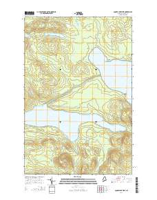 Square Lake West 2014 topographic map thumbnail