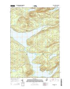 Telos Lake 2014 topographic map thumbnail