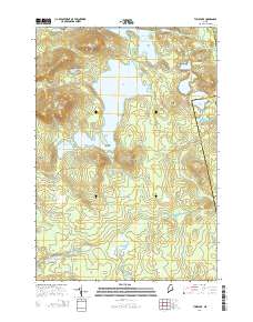 Tunk Lake 2014 topographic map thumbnail