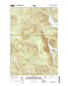 Umsaskis Lake West 2014 topographic map thumbnail