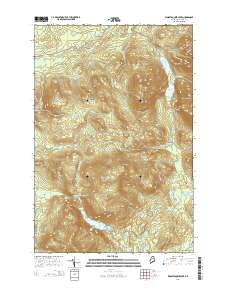 Wassataquoik Lake 2014 topographic map thumbnail