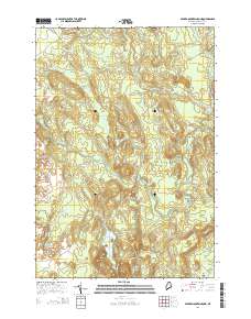 Peaked Mountain Pond 2014 topographic map thumbnail