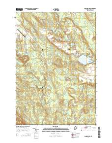Schoodic Lake 2014 topographic map thumbnail
