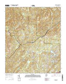 Abernant 2014 topographic map thumbnail