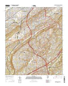 Birmingham South 2014 topographic map thumbnail