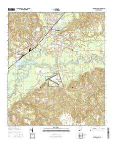Brewton South 2014 topographic map thumbnail