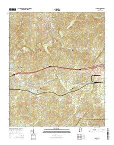 Coaling 2014 topographic map thumbnail