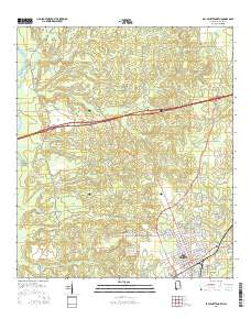 Bay Minette North 2014 topographic map thumbnail