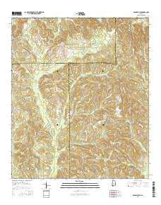 Danielsville 2014 topographic map thumbnail