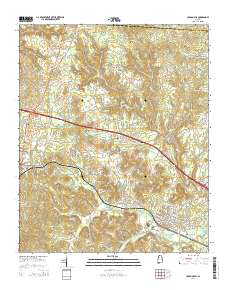 Carbon Hill 2014 topographic map thumbnail