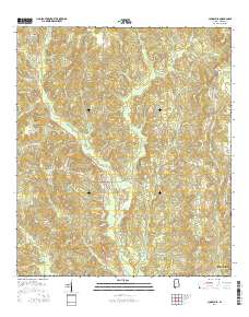Chunchula 2014 topographic map thumbnail