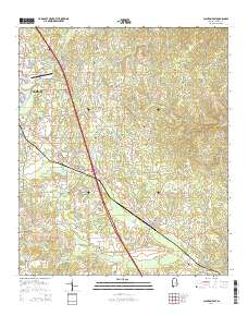 Clanton East 2014 topographic map thumbnail