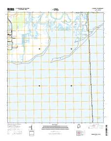 Grand Bay SW 2014 topographic map thumbnail