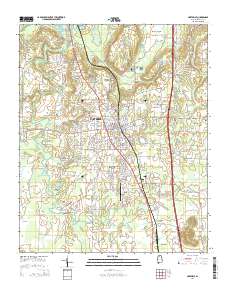 Hartselle 2014 topographic map thumbnail