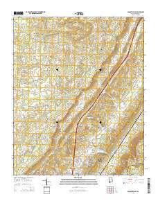 Dugout Valley 2014 topographic map thumbnail