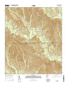 Gaston 2014 topographic map thumbnail