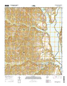 Eufaula South 2014 topographic map thumbnail