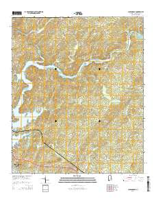 Jacksons Gap 2014 topographic map thumbnail