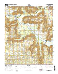 Guntersville Dam 2014 topographic map thumbnail