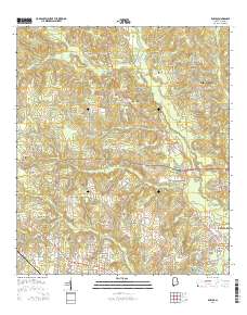 Kushla 2014 topographic map thumbnail