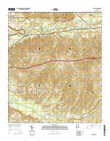 La Place 2014 topographic map thumbnail