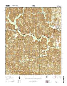 Oakman 2014 topographic map thumbnail