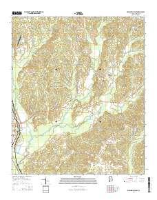 Maplesville East 2014 topographic map thumbnail