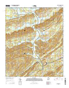 Ohatchee 2014 topographic map thumbnail