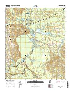 Warrior Dam 2014 topographic map thumbnail