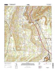 Alabaster 2014 topographic map thumbnail