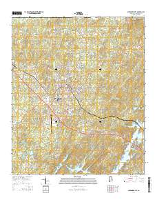 Alexander City 2014 topographic map thumbnail