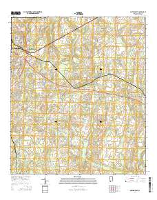Dothan East 2014 topographic map thumbnail