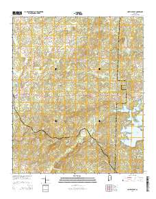 Lineville East 2014 topographic map thumbnail