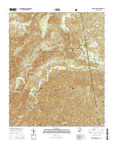 Borden Springs 2014 topographic map thumbnail