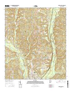 Brewton North 2014 topographic map thumbnail