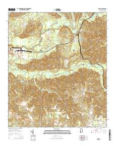Mexia 2014 topographic map thumbnail