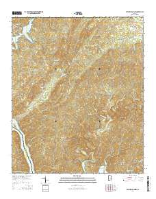 Mitchell Dam NW 2014 topographic map thumbnail