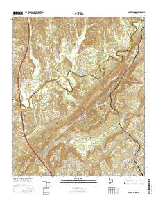 Blount Springs 2014 topographic map thumbnail