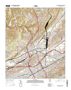 Birmingham North 2014 topographic map thumbnail