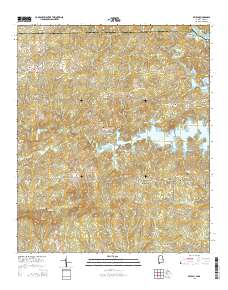 Beulah 2014 topographic map thumbnail