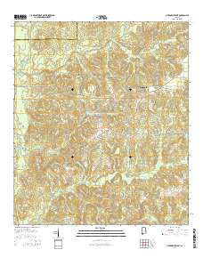 Citronelle West 2014 topographic map thumbnail