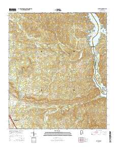 Lay Dam 2014 topographic map thumbnail